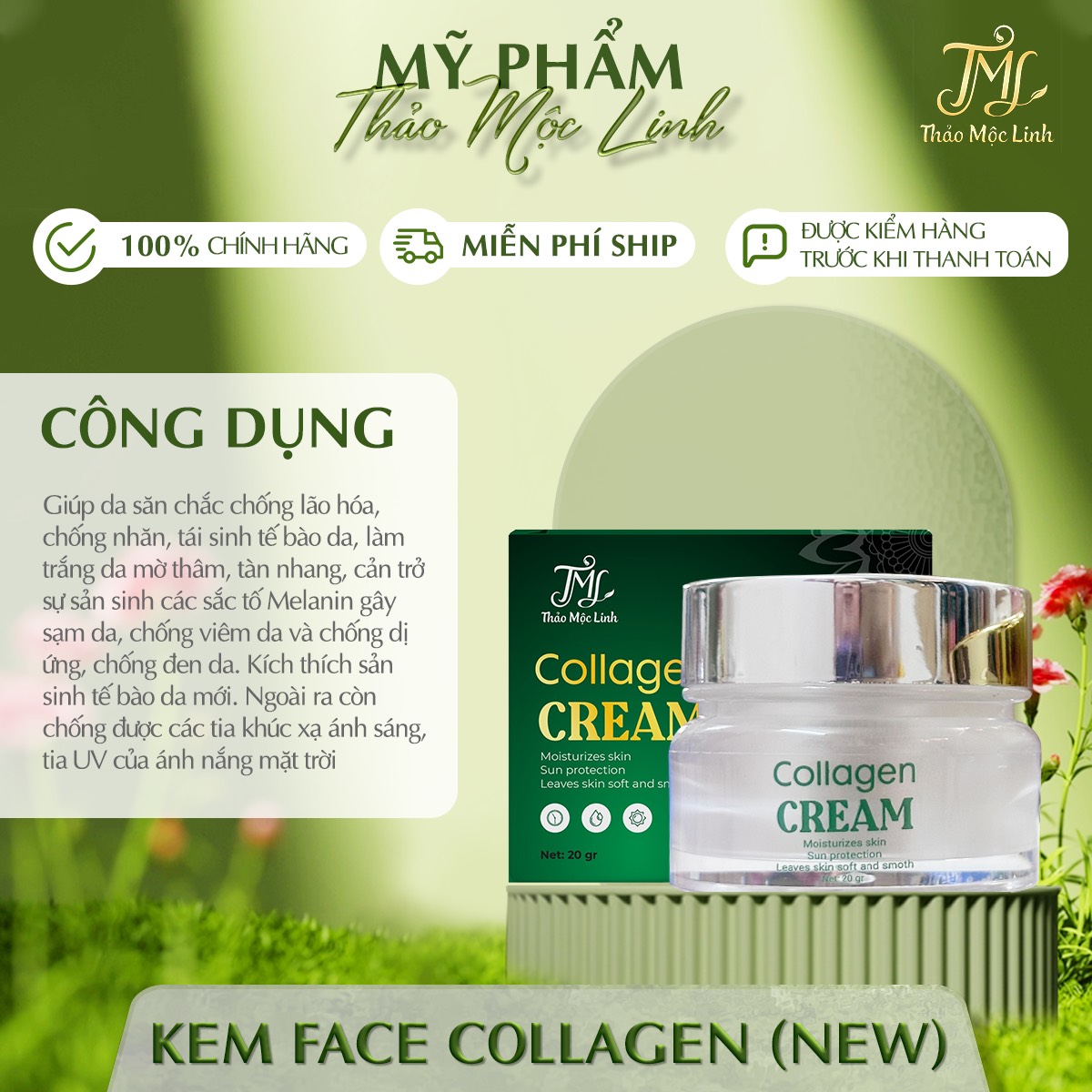 KEM FACE COLLAGEN NHAU THAI